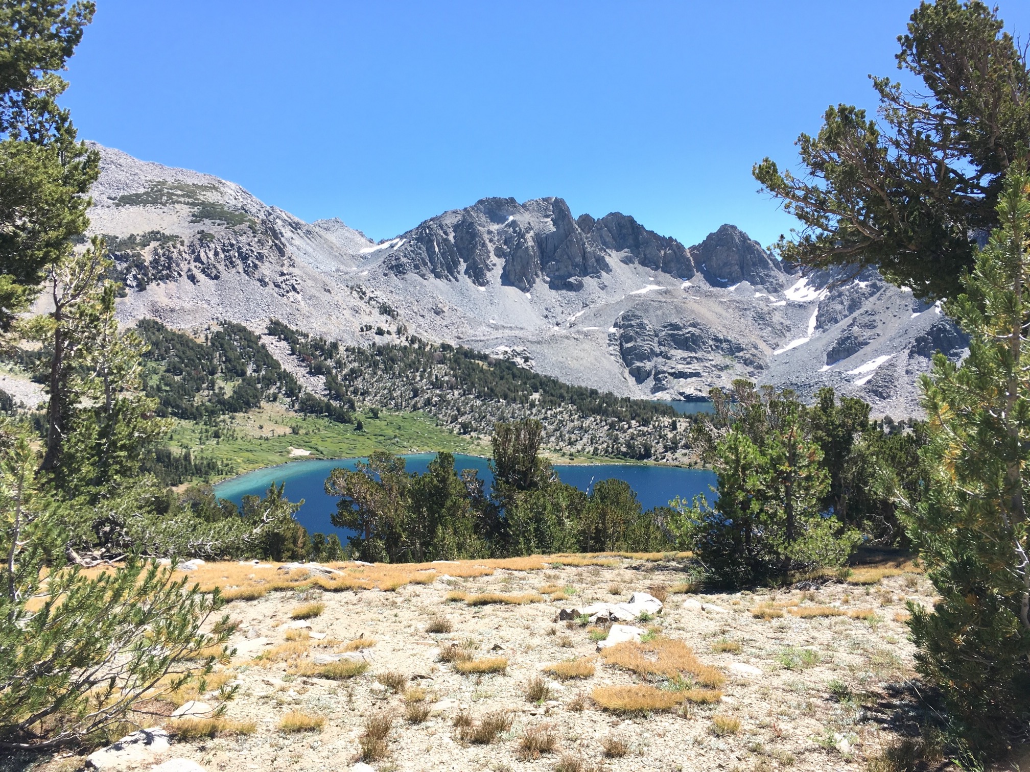 View of Duck Lake from near Duck Pass